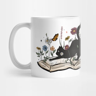 Cat Book Mug